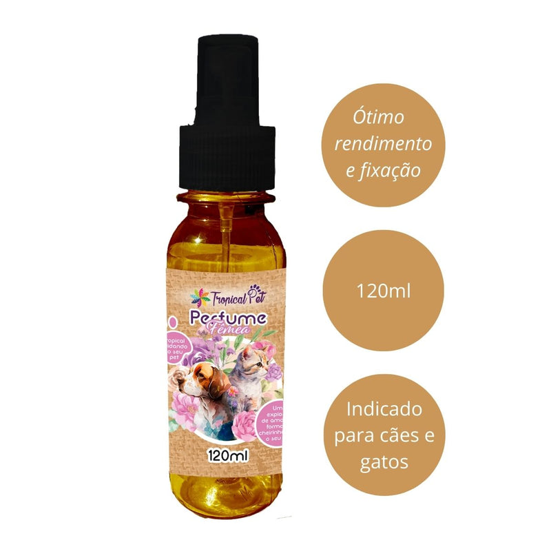 Kit Banho Shampoo Condicionador Perfume Pet Fêmea Tropical (TA5938056-5938089-5