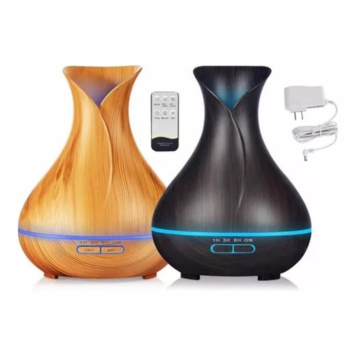 UMIDIFICADOR E DIFUSOR DE AROMAS ULTRASSONICO BIVOLT 400ML ELEGANTE ALTA CAPACID