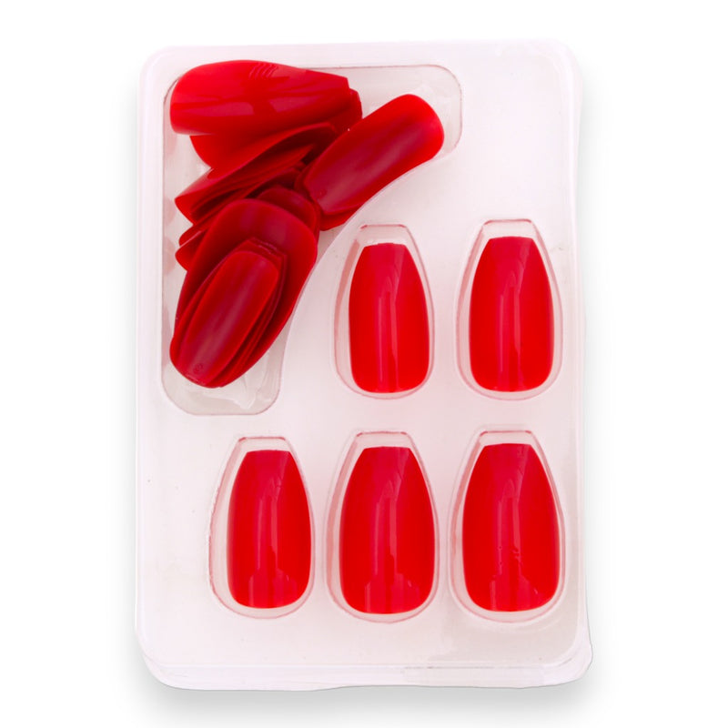 Unhas Postiças Vermelho Escuro Macrilan (UP401)