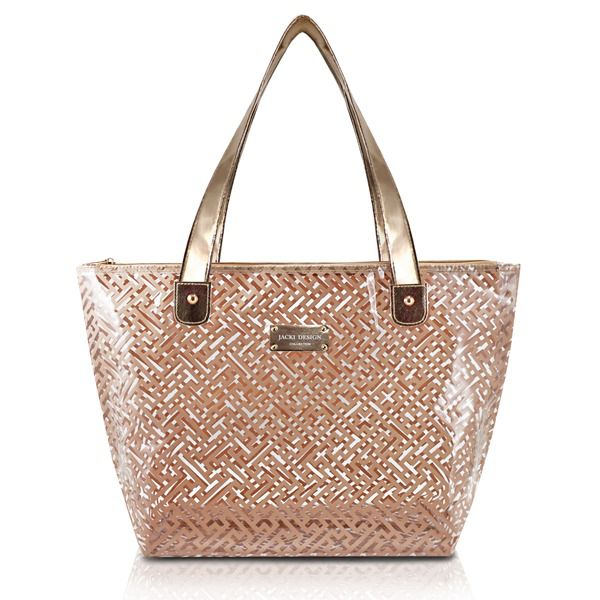 Bolsa de Ombro Transparente Diamantes Jacki Design (ABC17573)