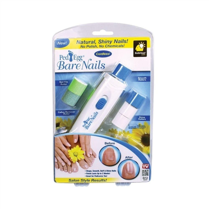 KIT POLIDOR DE UNHA LIXA PARA UNHA CALO BARE NAILS PED EGG IDEAL PARA MANICURE A